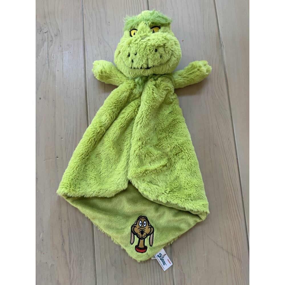 Aurora World Dr Seuss Grinch Luvster Baby Security Blanket Lovey Plush Max 18”